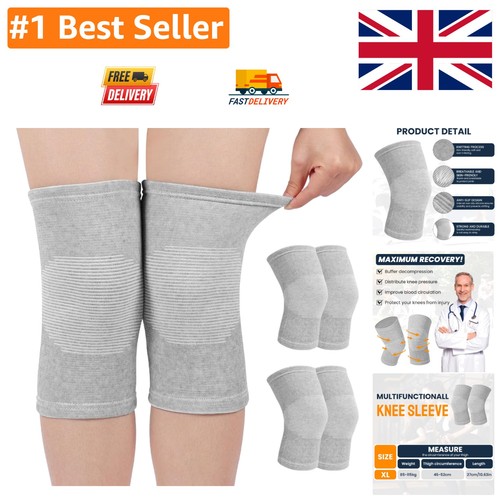 Breathable bamboo knee support - bamboo,